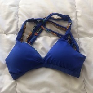 Royal blue bikini top